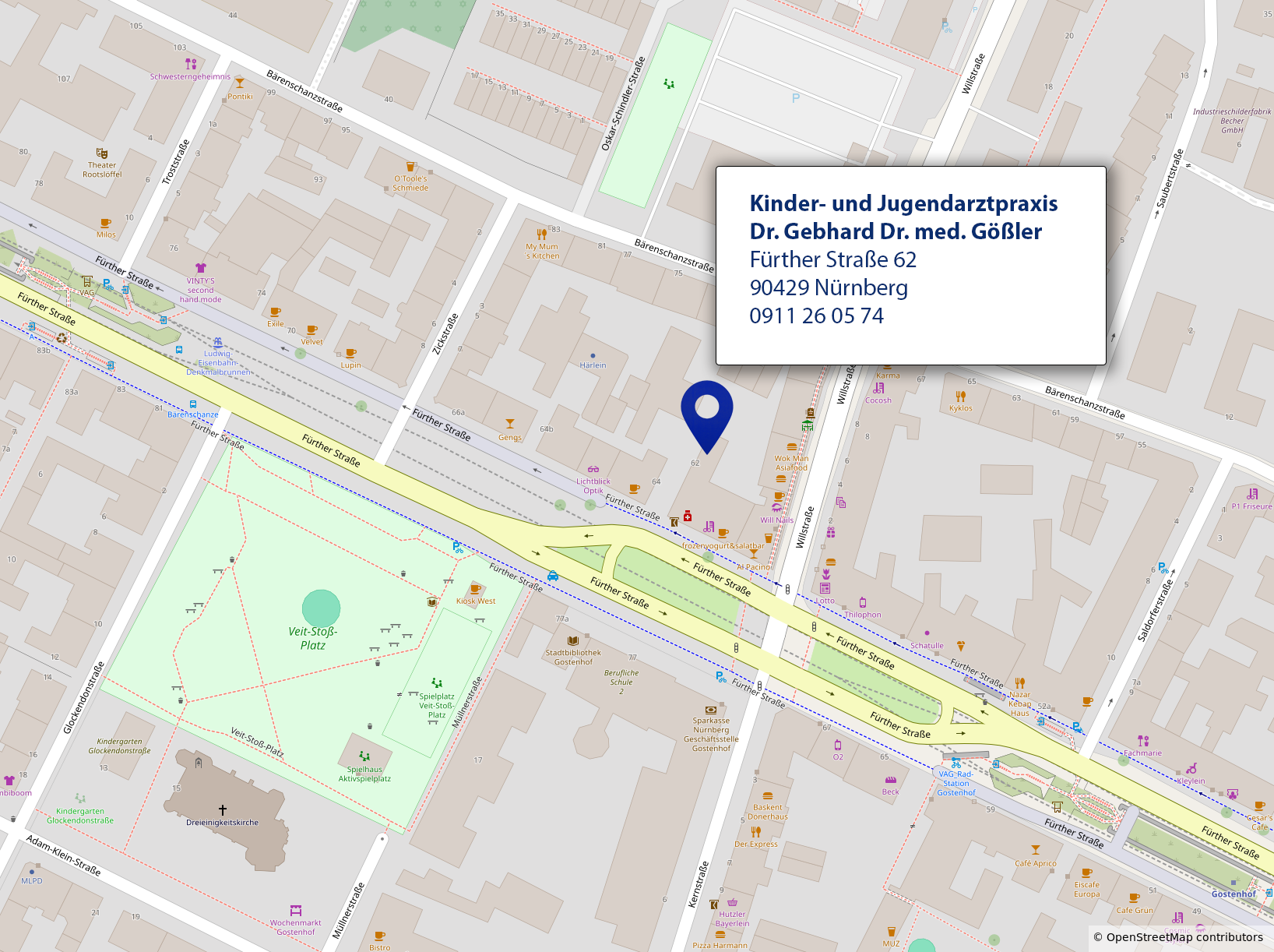 Anfahrt Kinder- und Jugendarztpraxis Dr. Gebhard Dr. med. Gößler Anfahrt Kinder- und Jugendarztpraxis Dr. Gebhard Dr. med. Gößler